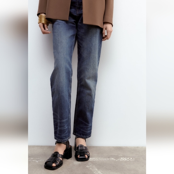 Zara LEATHER FISHERMAN SANDALS - Picture 2 of 9